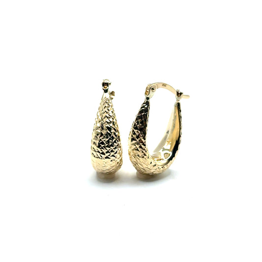 Aretes (ovalo) en Oro 10K