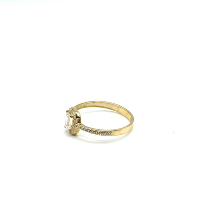 Anillo con Circones en Oro 10K