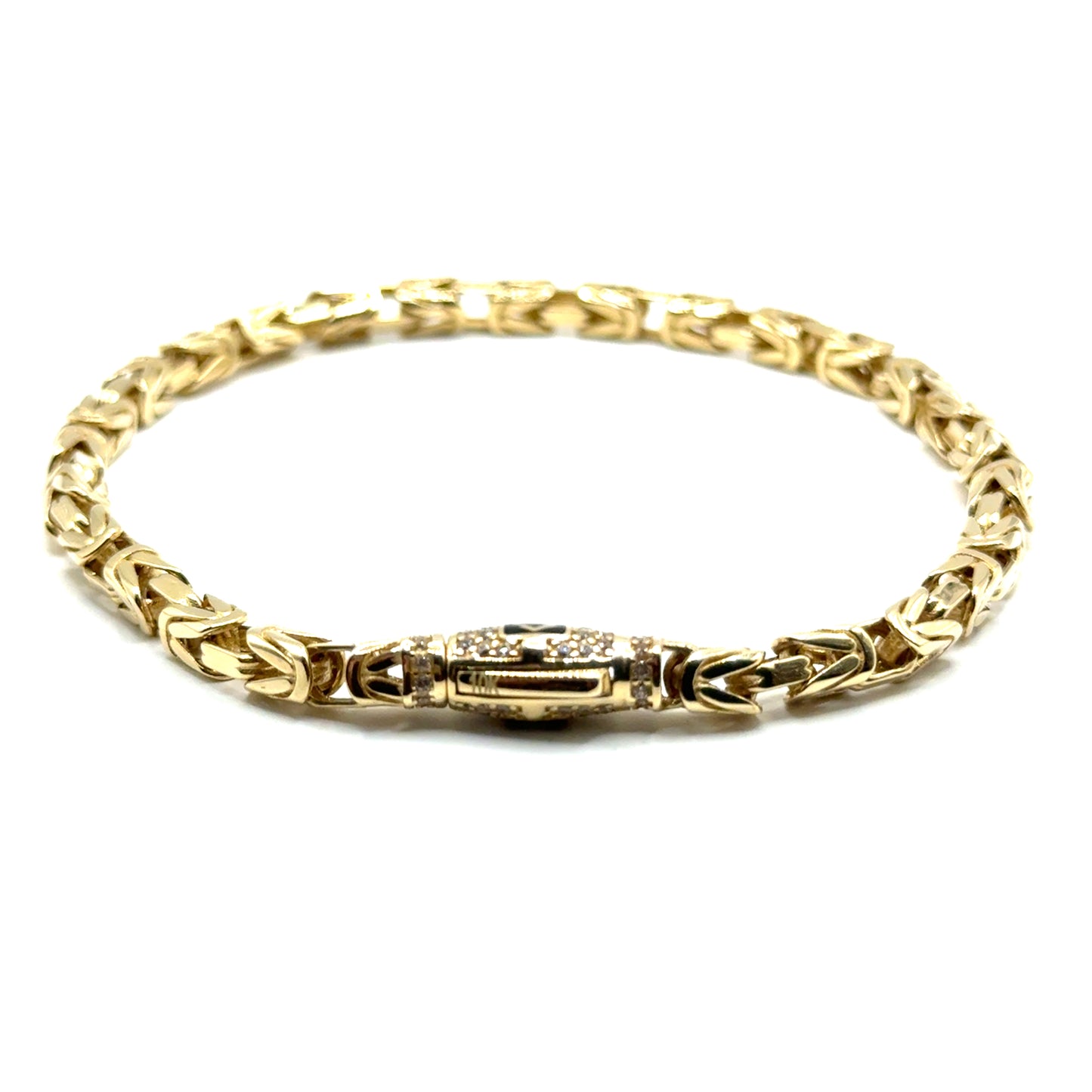 Pulsera Bizantina en Oro 10K