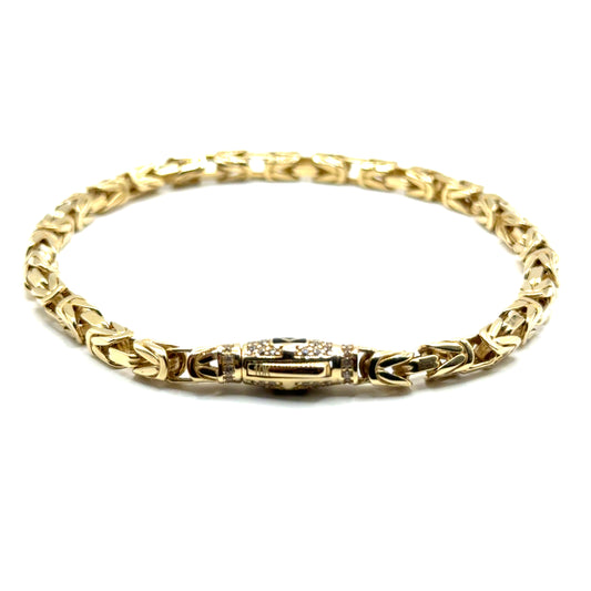Pulsera Bizantina en Oro 10K