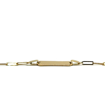 Pulsera ID (clip) en Oro 10K