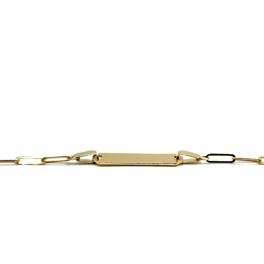 Pulsera ID (clip) en Oro 10K