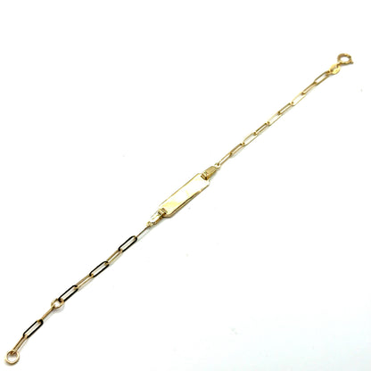 Pulsera ID (clip) en Oro 10K