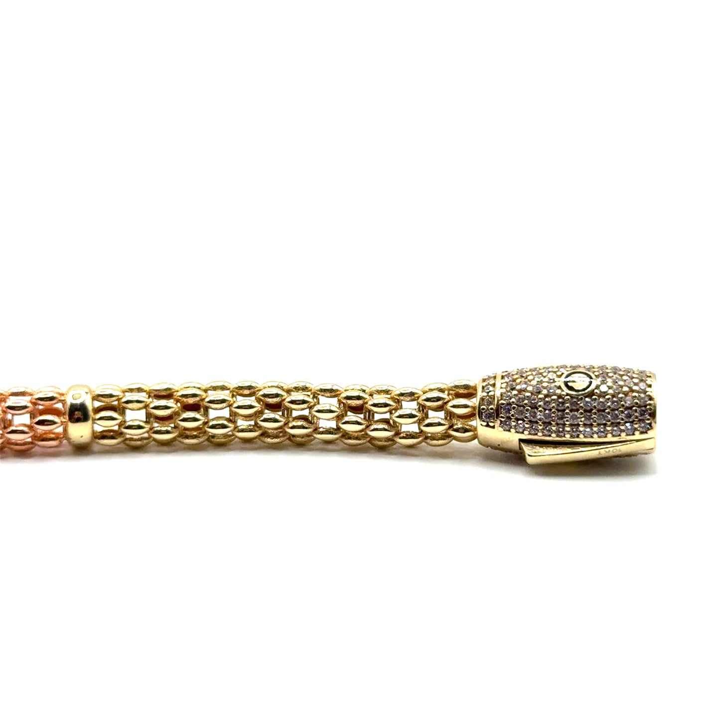 Pulsera en Oro 10K de Tres Tonos