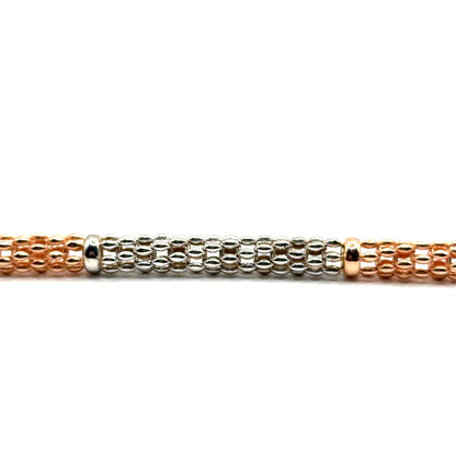 Pulsera en Oro 10K de Tres Tonos