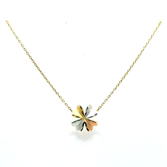 Collar (flor) en Oro 10K