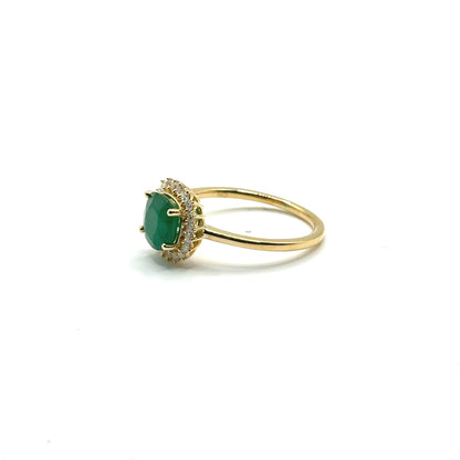 Anillo de Esmeralda en oro 14K