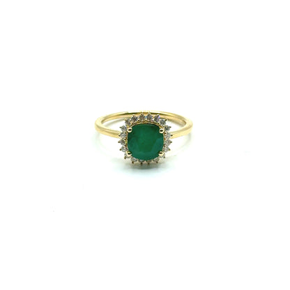 Anillo de Esmeralda en oro 14K
