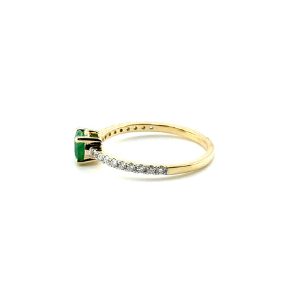 Anillo de Esmeralda en Oro 14K