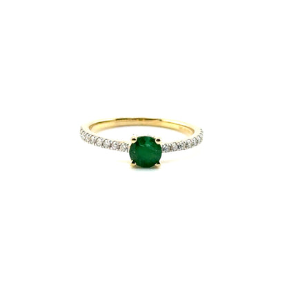 Anillo de Esmeralda en Oro 14K