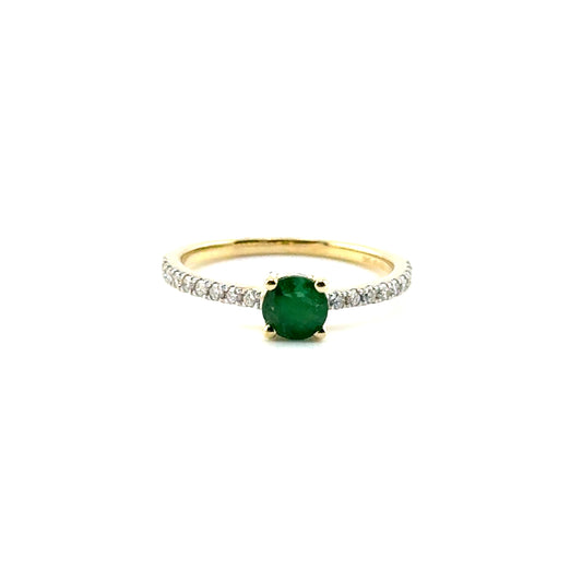 Anillo de Esmeralda en Oro 14K
