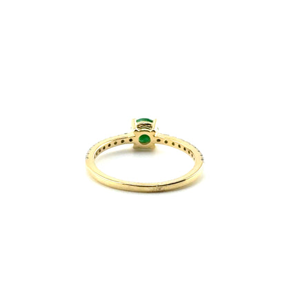 Anillo de Esmeralda en Oro 14K