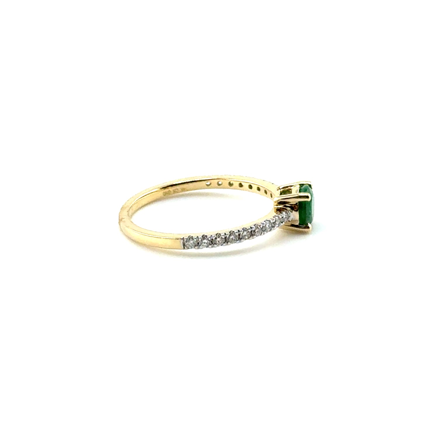 Anillo de Esmeralda en Oro 14K