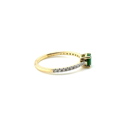 Anillo de Esmeralda en Oro 14K
