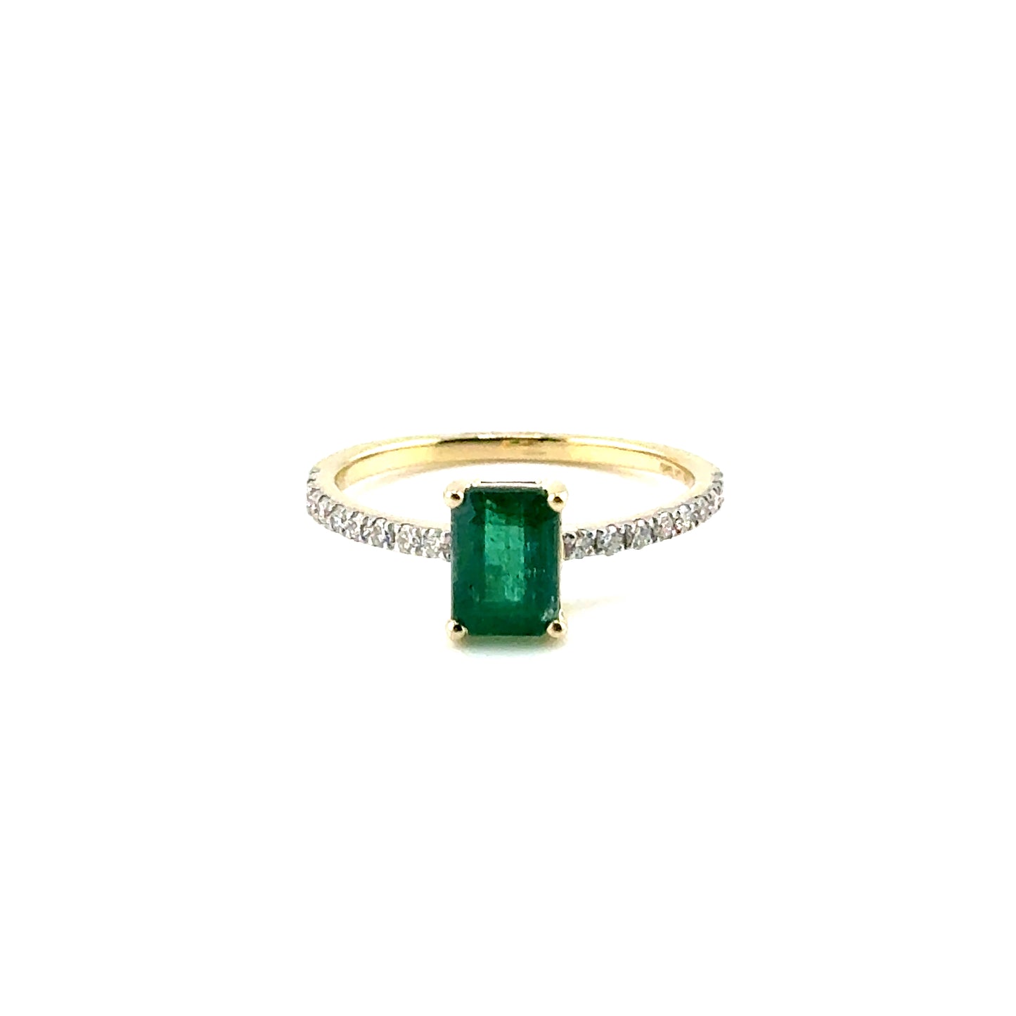 Anillo de Esmeralda en Oro 14K