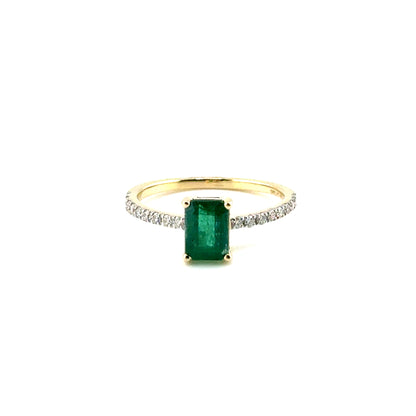 Anillo de Esmeralda en Oro 14K