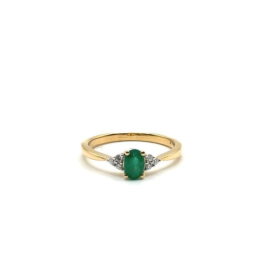 Anillo de Esmeralda en Oro 14K