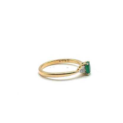 Anillo de Esmeralda en Oro 14K
