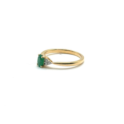 Anillo de Esmeralda en Oro 14K