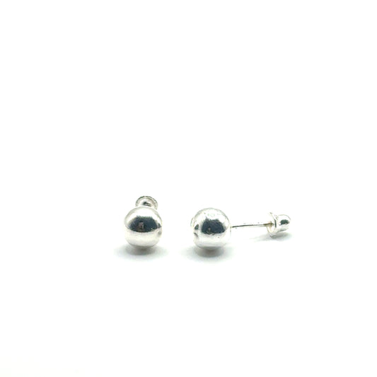 Aretes Bolitas (6mm) en Plata 925