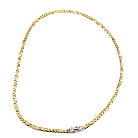 Cadena Monaco en Oro 10K