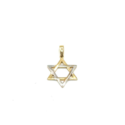 Dije Estrella de David en Oro 14K