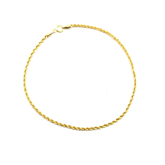 Pulsera Cordon en Oro 10K (2mm)