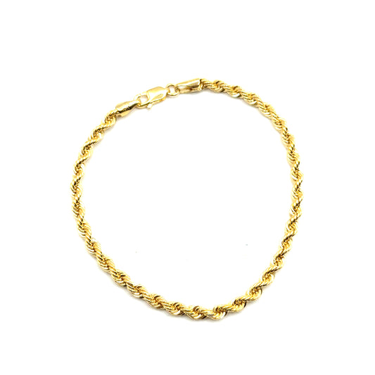Pulsera Cordon en Oro 10K (3mm)
