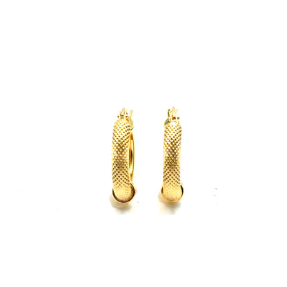 Argollas (medio matte) en Oro 10K