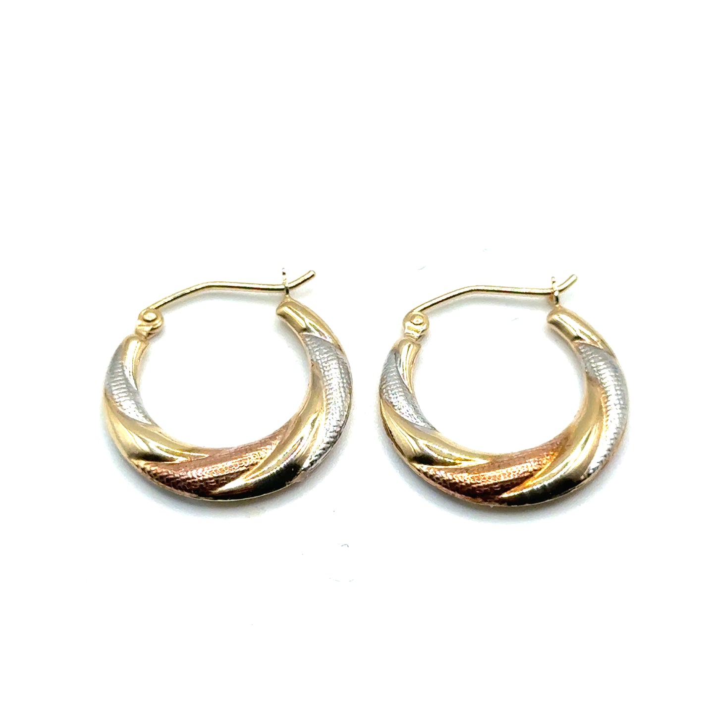Argollas en Oro 14K (tres tono)