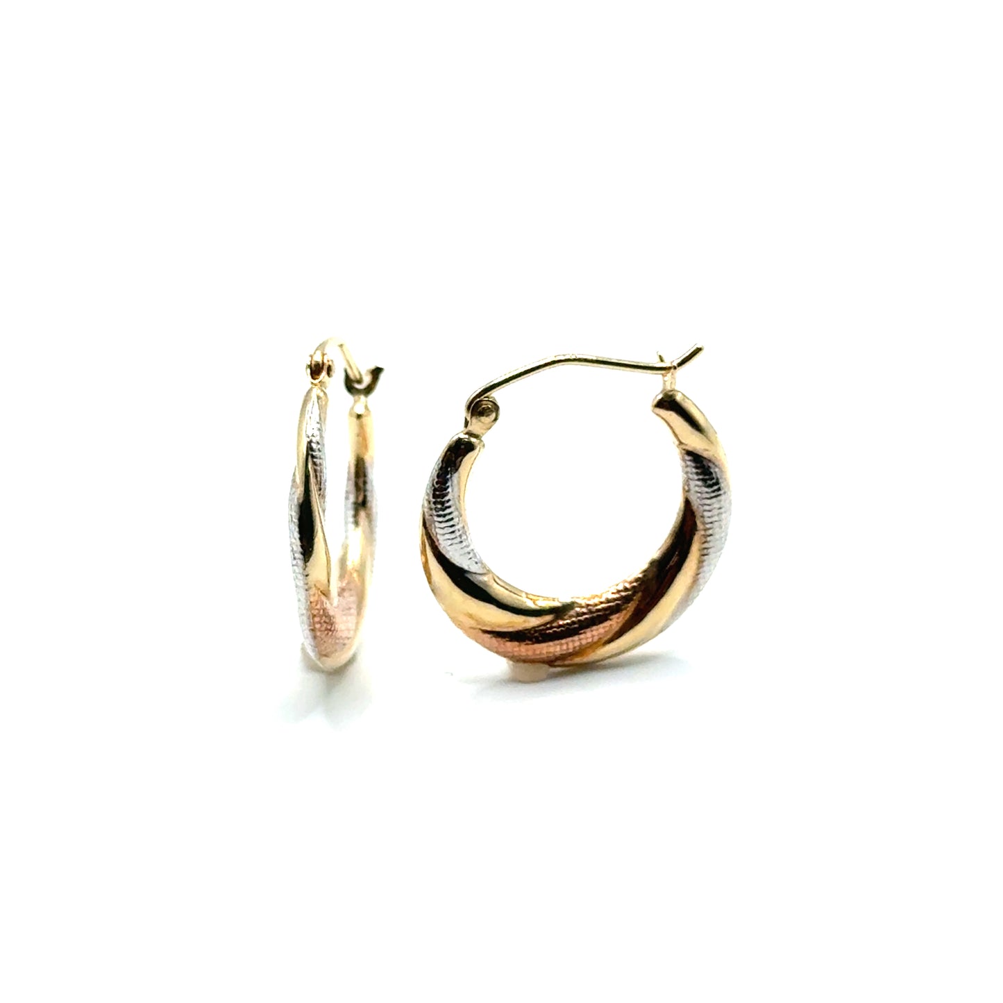 Argollas en Oro 14K (tres tono)
