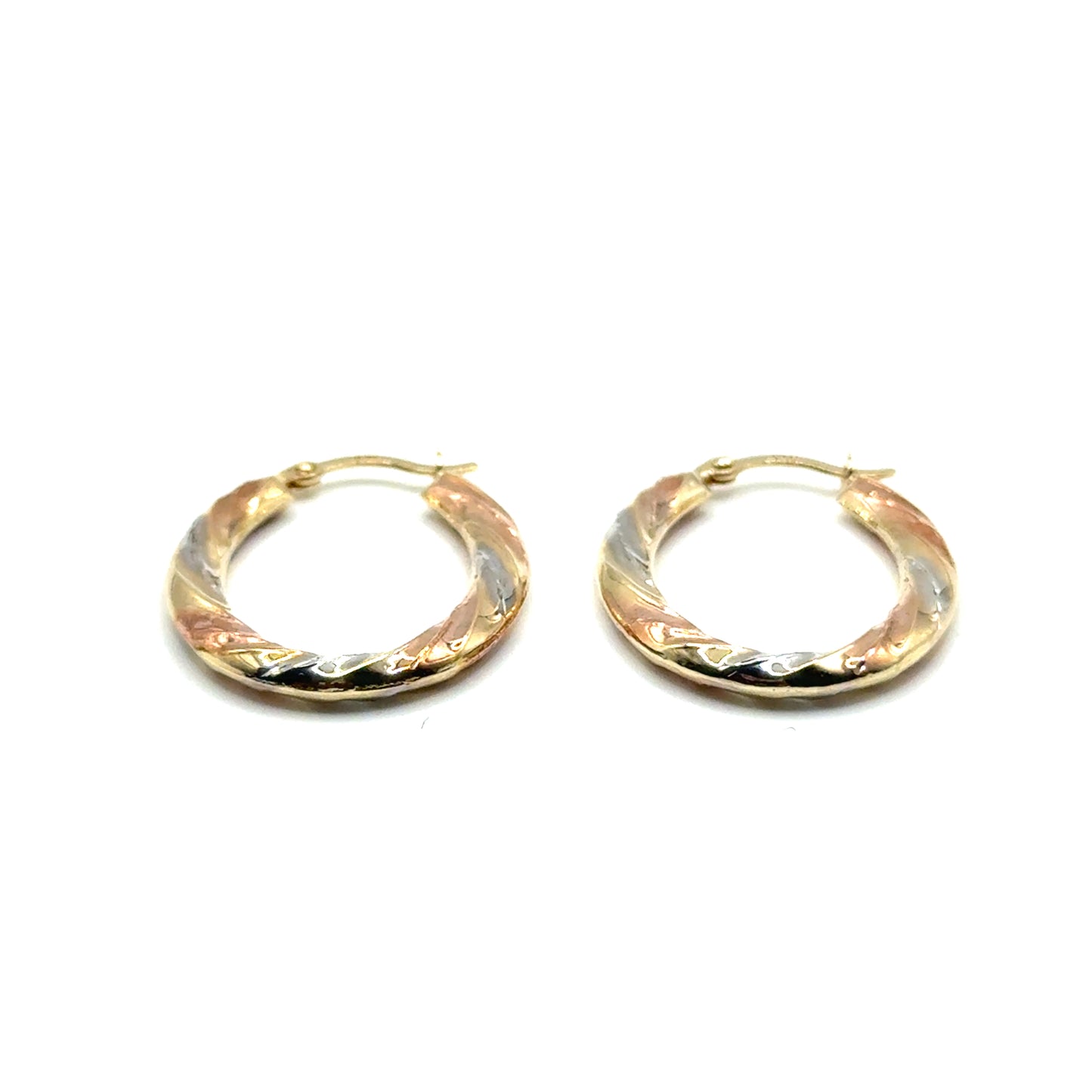 Argollas en Oro 14K (tres tono)