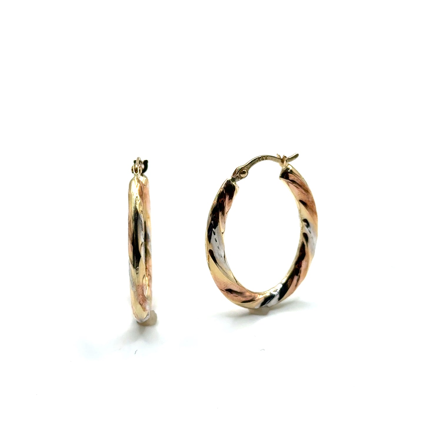 Argollas en Oro 14K (tres tono)
