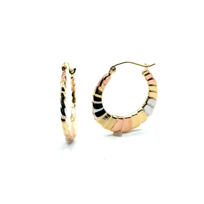 Argollas en Oro 14K (tres tono)