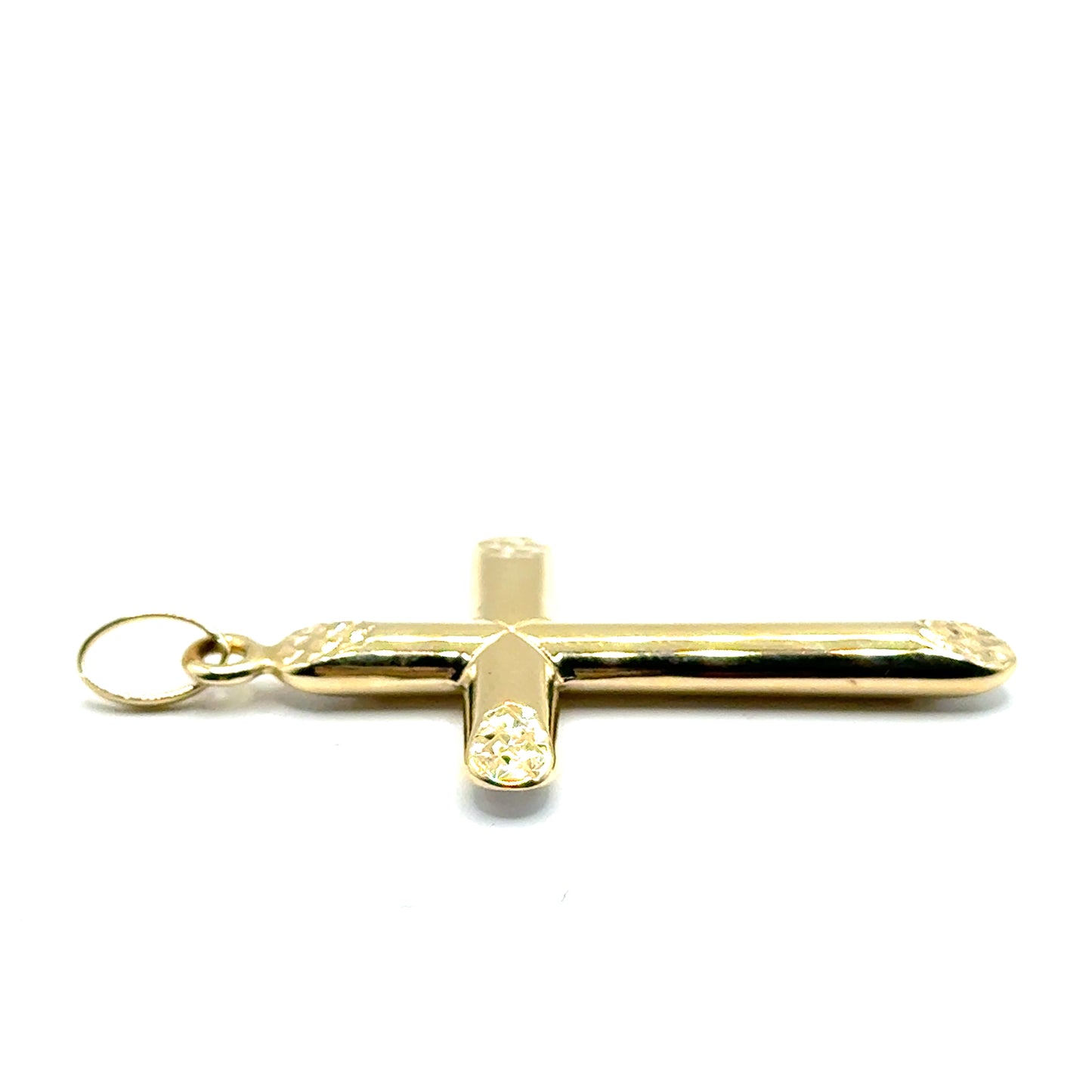 Dije (Cruz) en Oro 14K (dos tonos)