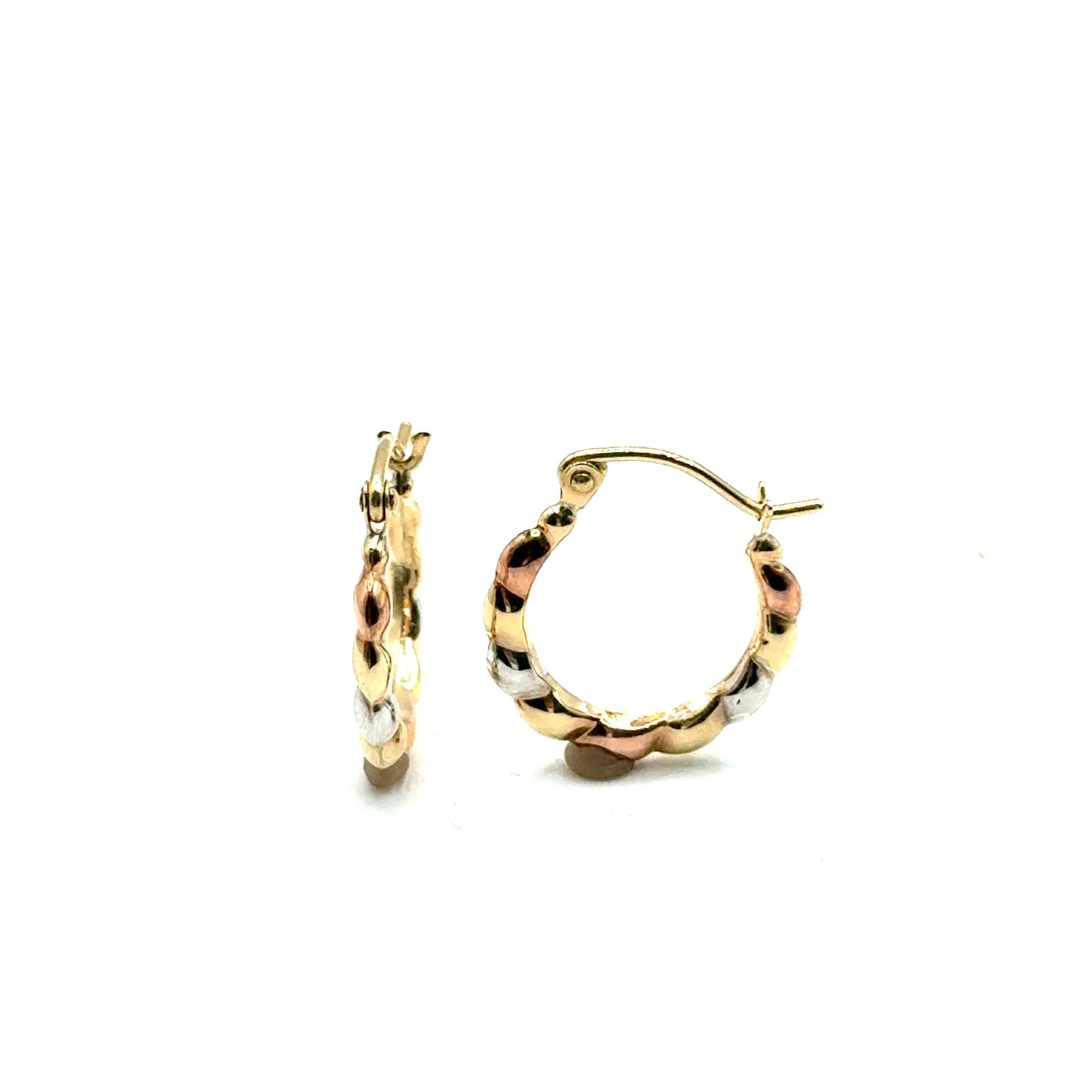 Argollas en Oro 10K (tres tonos)
