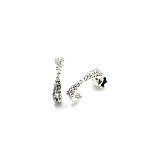 Aretes de Diamantes Laboratorios en Plata 925