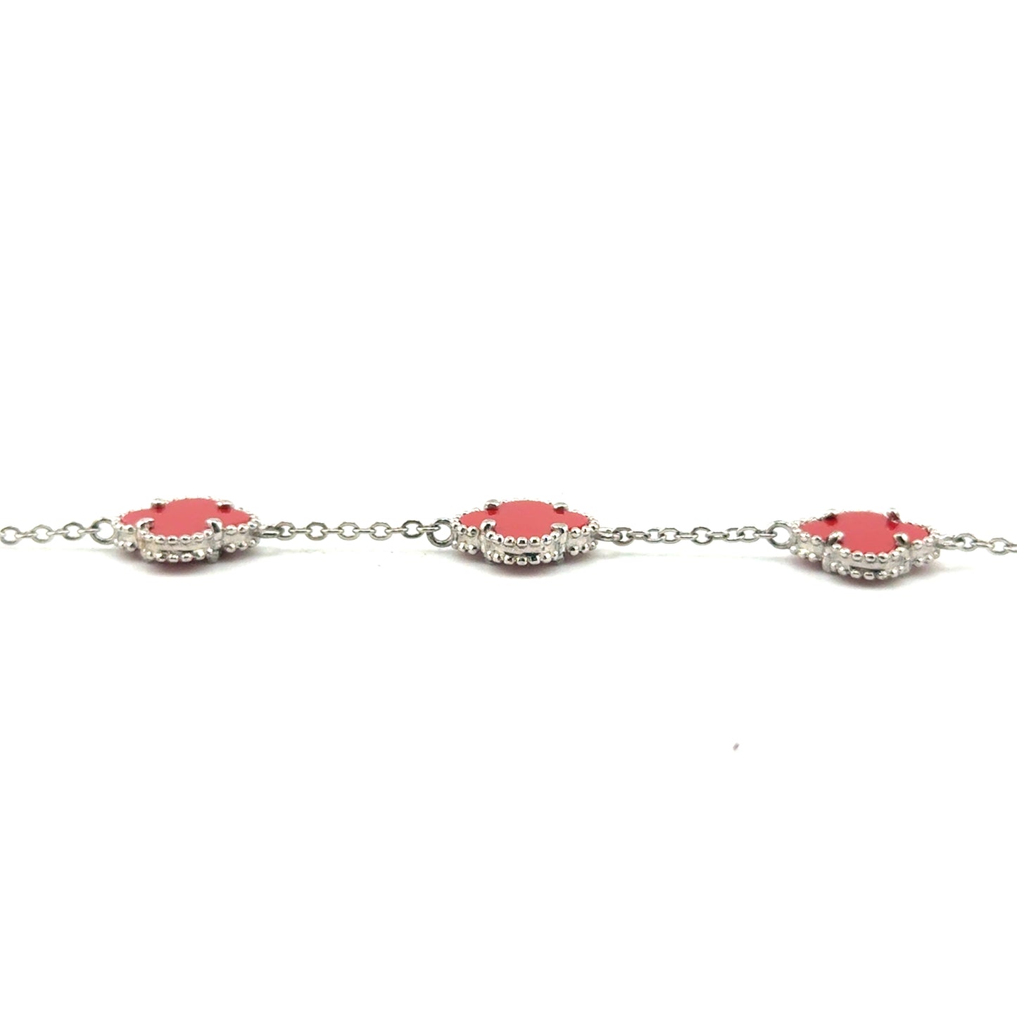 Pulsera Trebol (ágata) en Plata