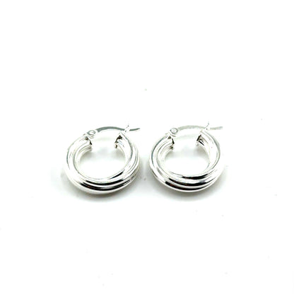 Argollas (retorcidos) en Plata