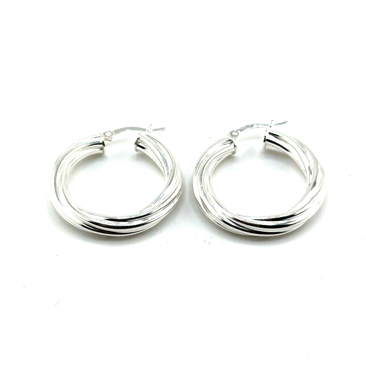 Argollas (retorcidos) en Plata