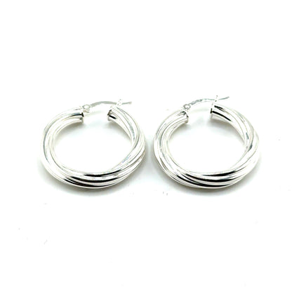 Argollas (retorcidos) en Plata