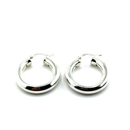 Argollas (chunky) en Plata