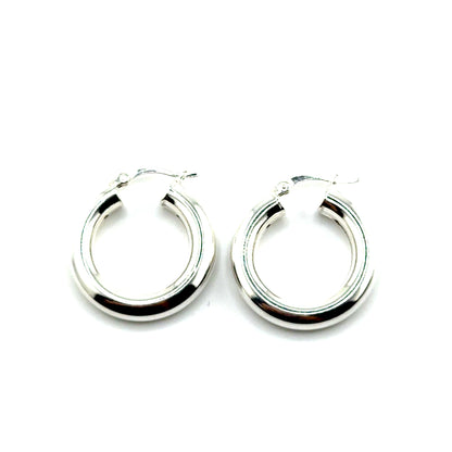 Argollas (chunky) en Plata
