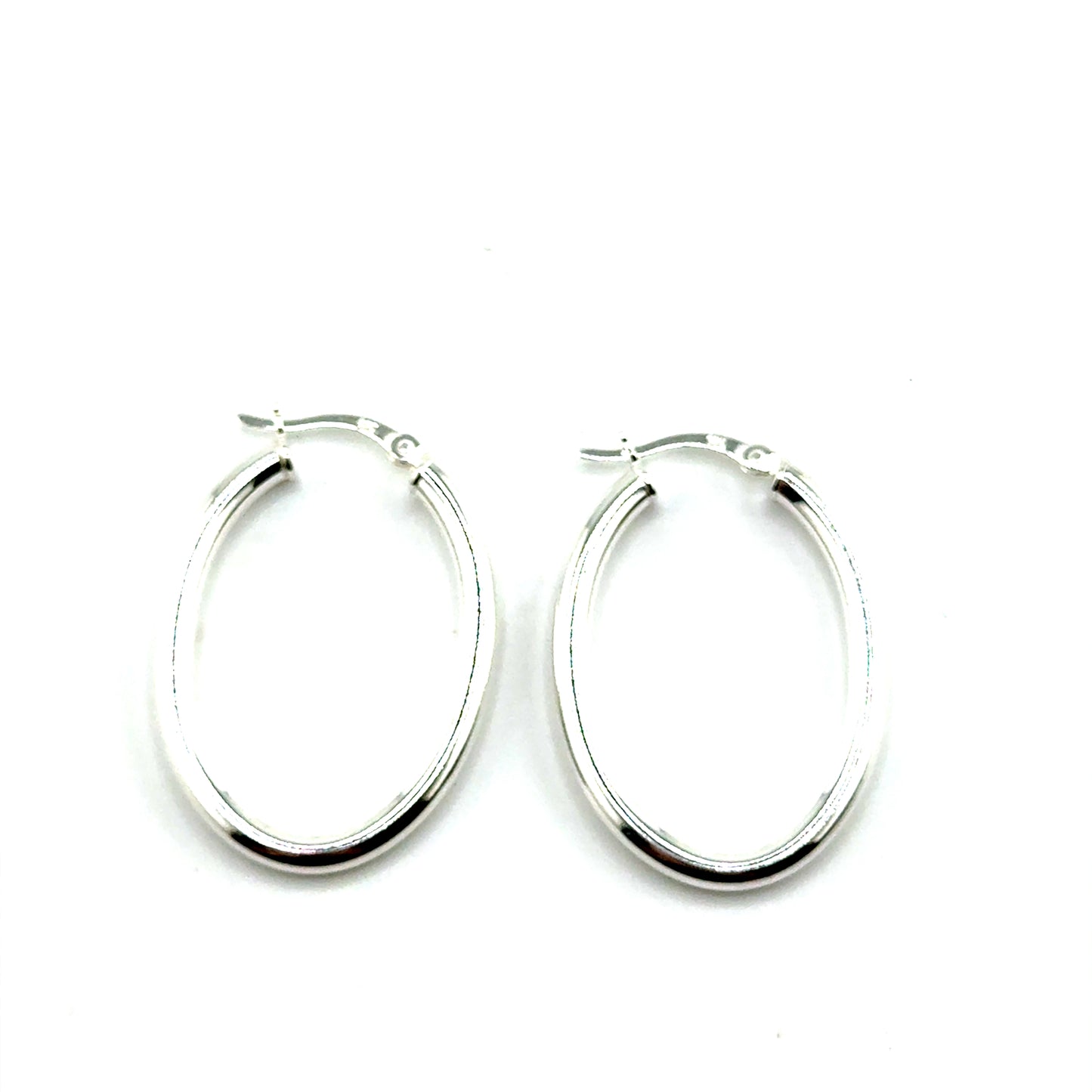 Argollas (ovalo) en Plata