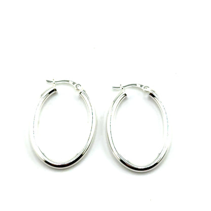 Argollas (ovalo) en Plata
