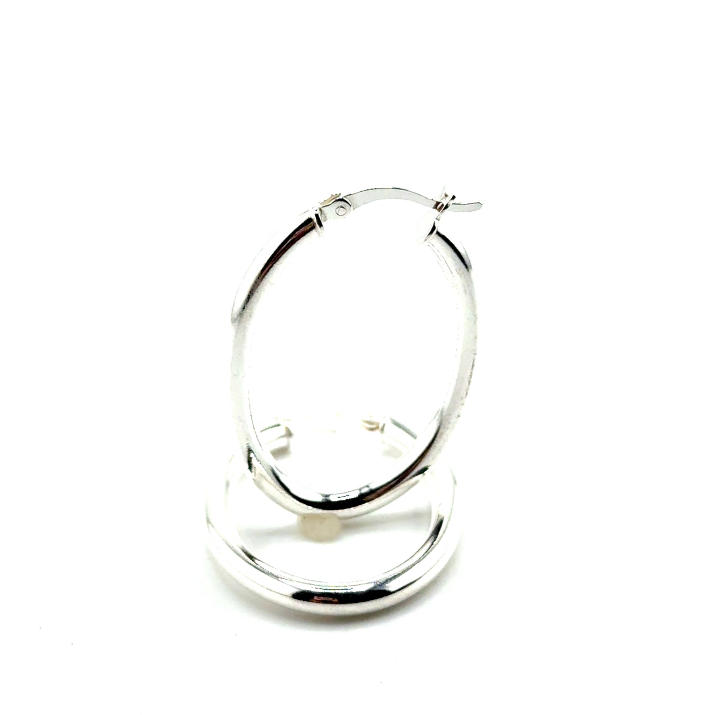 Argollas (ovalo) en Plata