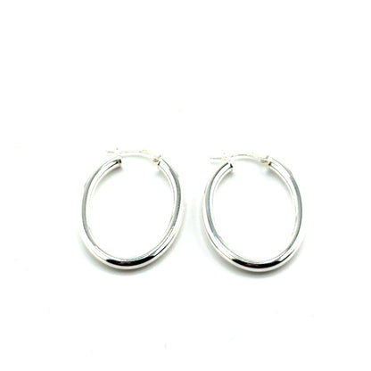 Argollas (ovalo) en Plata