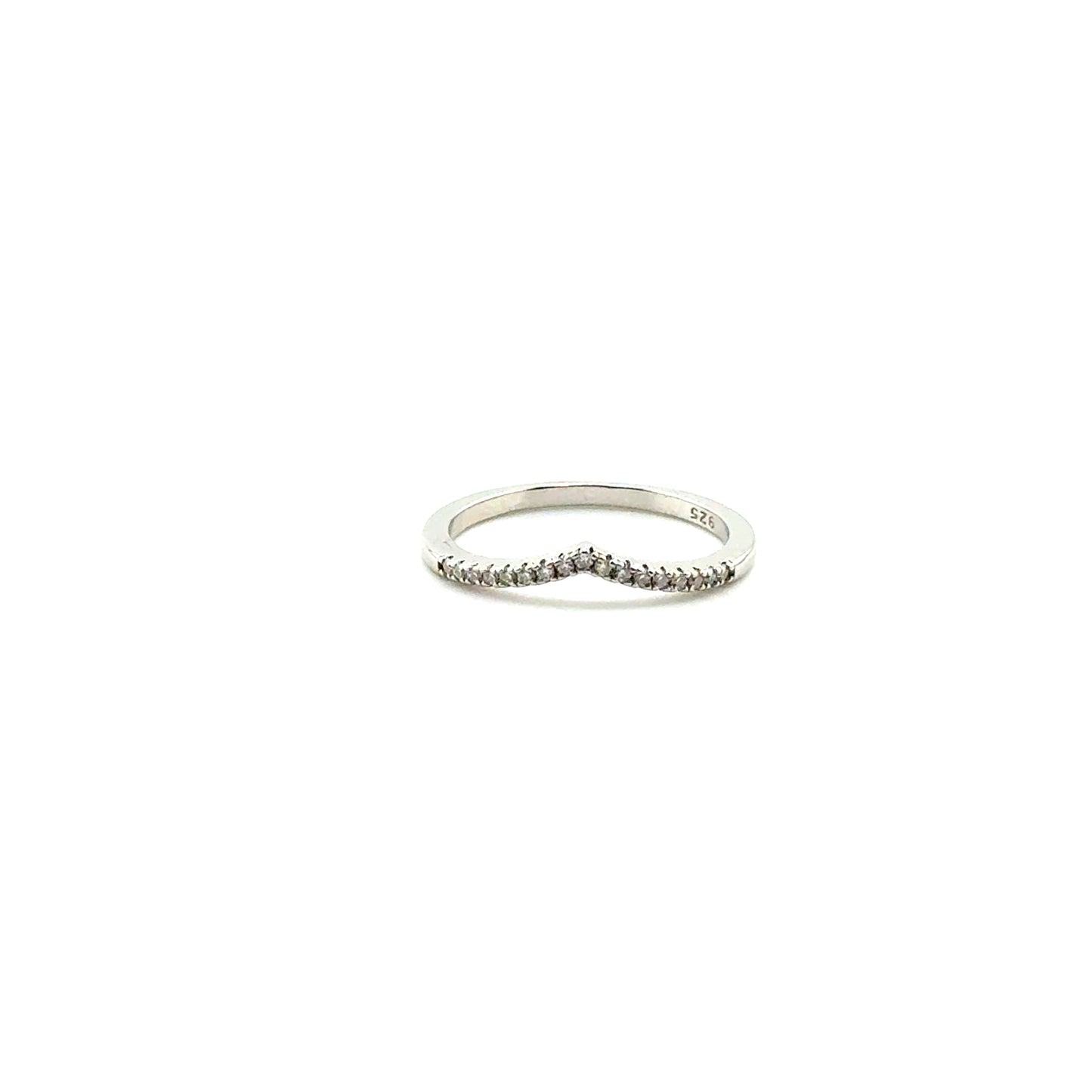 Anillo de boda de Moissanita en Plata