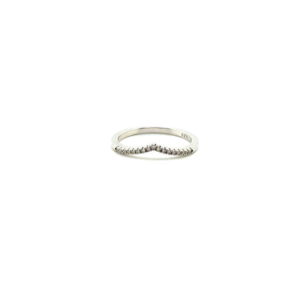 Anillo de boda de Moissanita en Plata