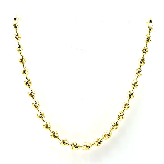 Cadena Bolitas (55cm) en Plata (bañado)